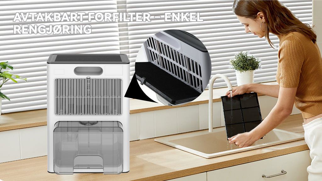 Norvilo Avfukter filter fjernes