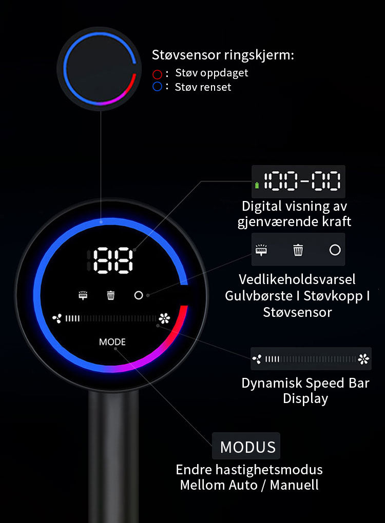 Norvilo Støvsuger X9-motor nærbilde